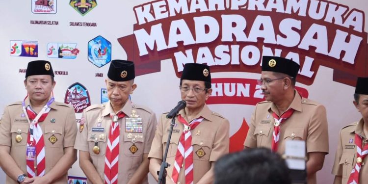 Siapkan Generasi Adaptif dan Kreatif, Menag akan Kembangkan Gerakan Kepramukaan Madrasah