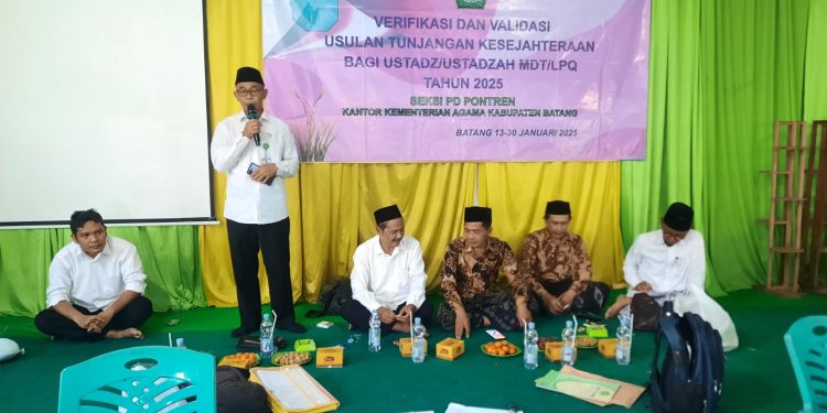 Kemenag Batang Gelar Validasi Data Ustadz-Ustadzah Madin TPQ Dan Ponpes
