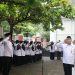 Apel Penghormatan Bendera Merah putih Digelar DiHalaman Kantor