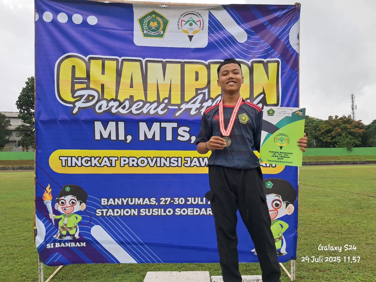 Siswa MTs Negeri Batang Sabet Medali di Ajang Porseni Jateng