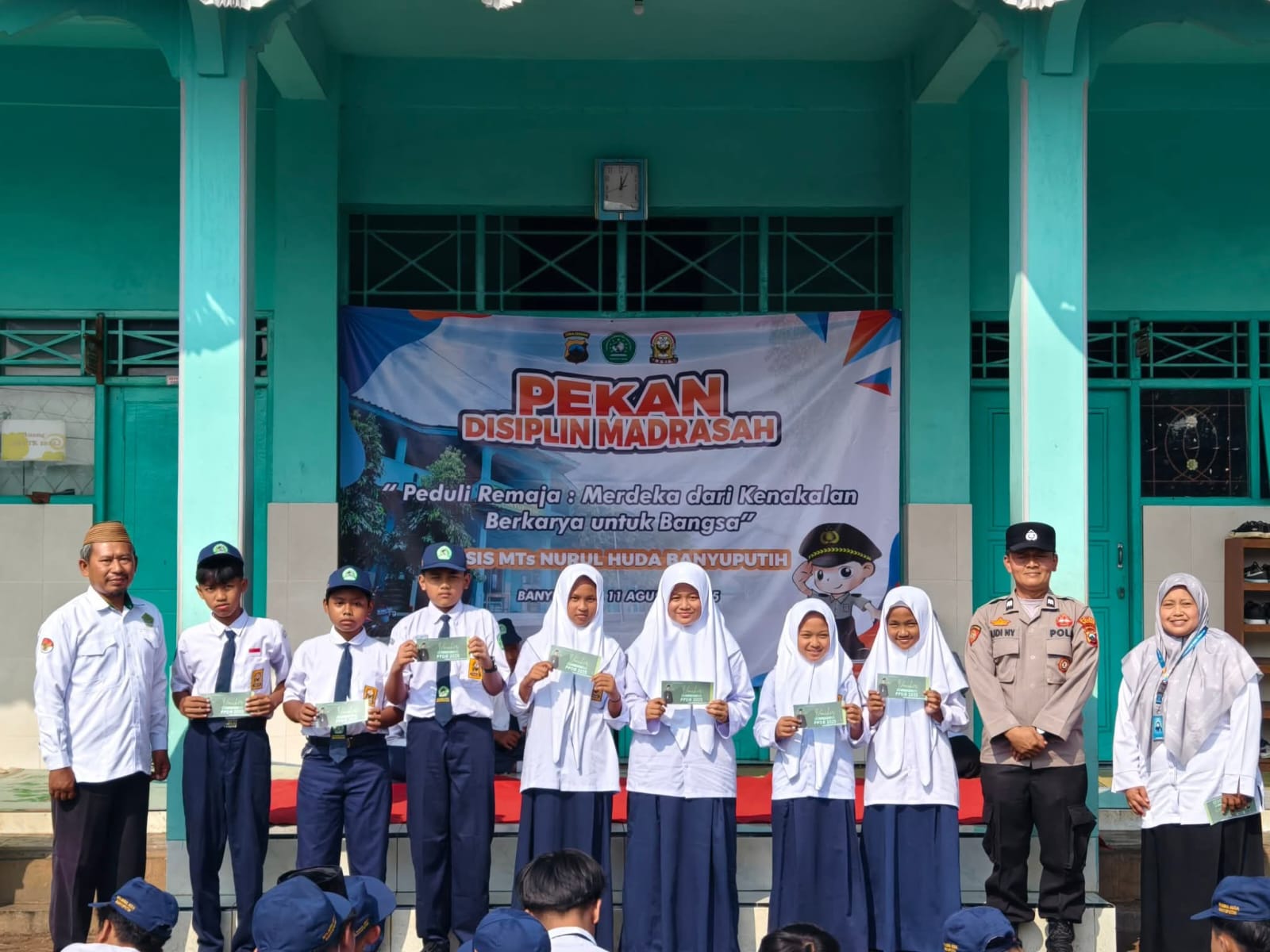 Cegah Kenakalan Remaja, MTs Nurul Huda Gandeng Polsek Limpung