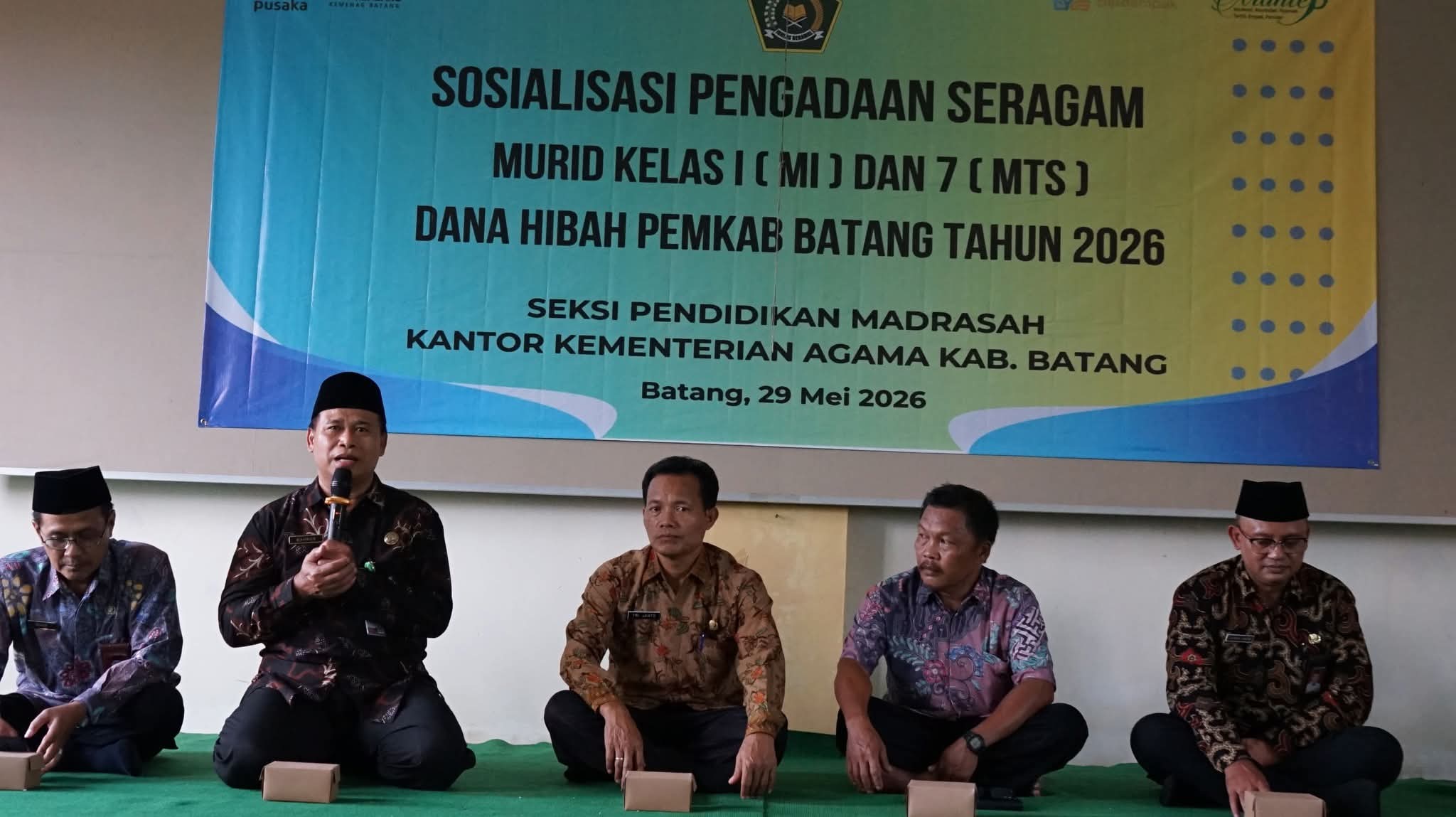 Sosialisasi Hibah Seragam Siswa MI dan MTs