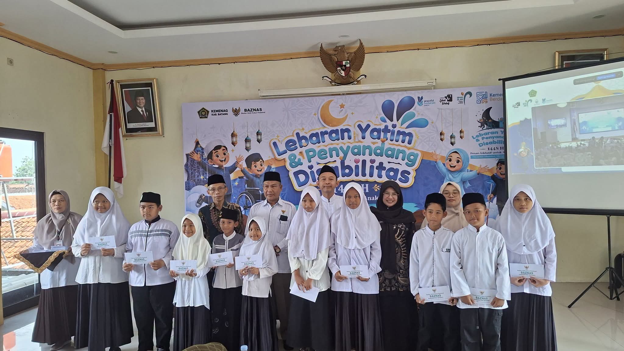 Kemenag dan BAZNAS Santuni 1.300 Anak Yatim Dan Penyandang Disabel