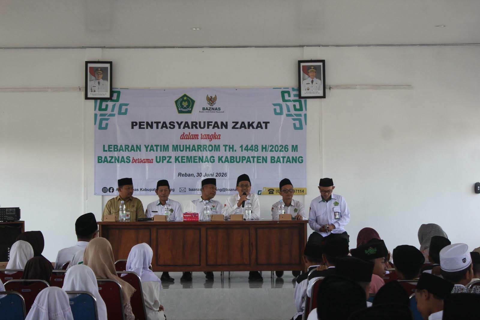 Jalankan Tradisi Mulia, Baznas dan Kemenag Batang Santuni Anak Yatim
