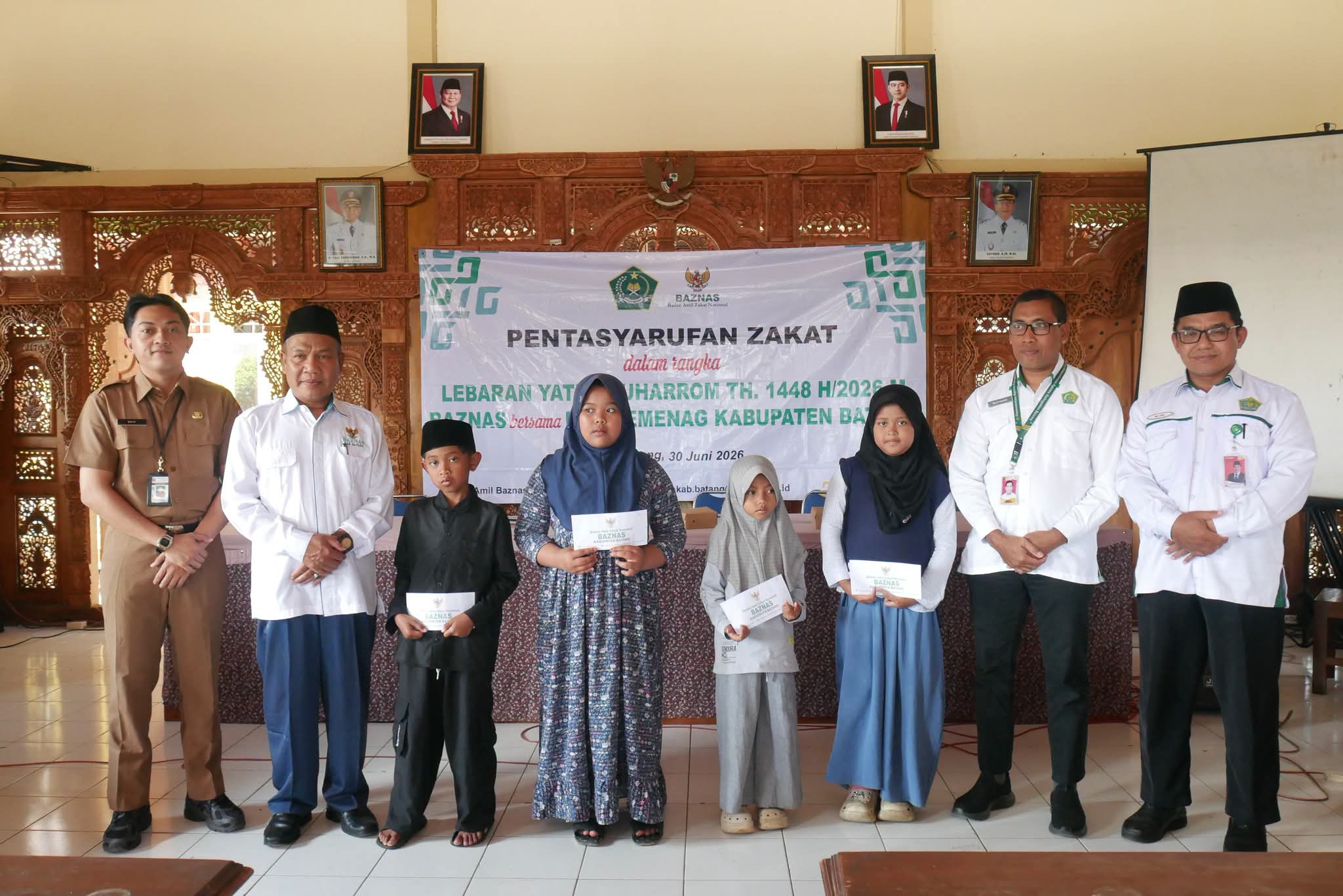 Lebaran Yatim Baznas Bersama UPZ Kemenag Santuni 81 Anak Yatim